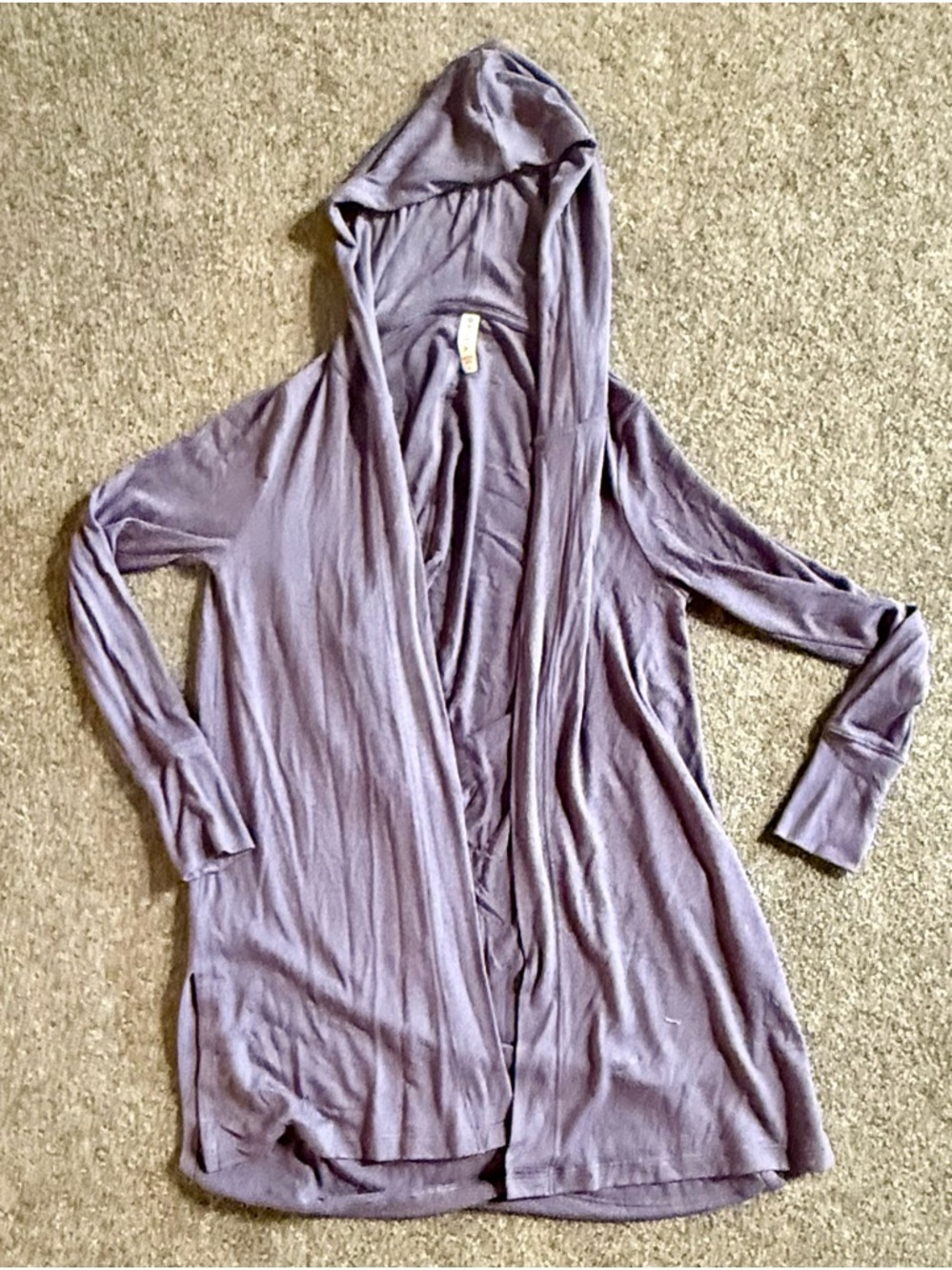 Athleta Purple Open Front Duster